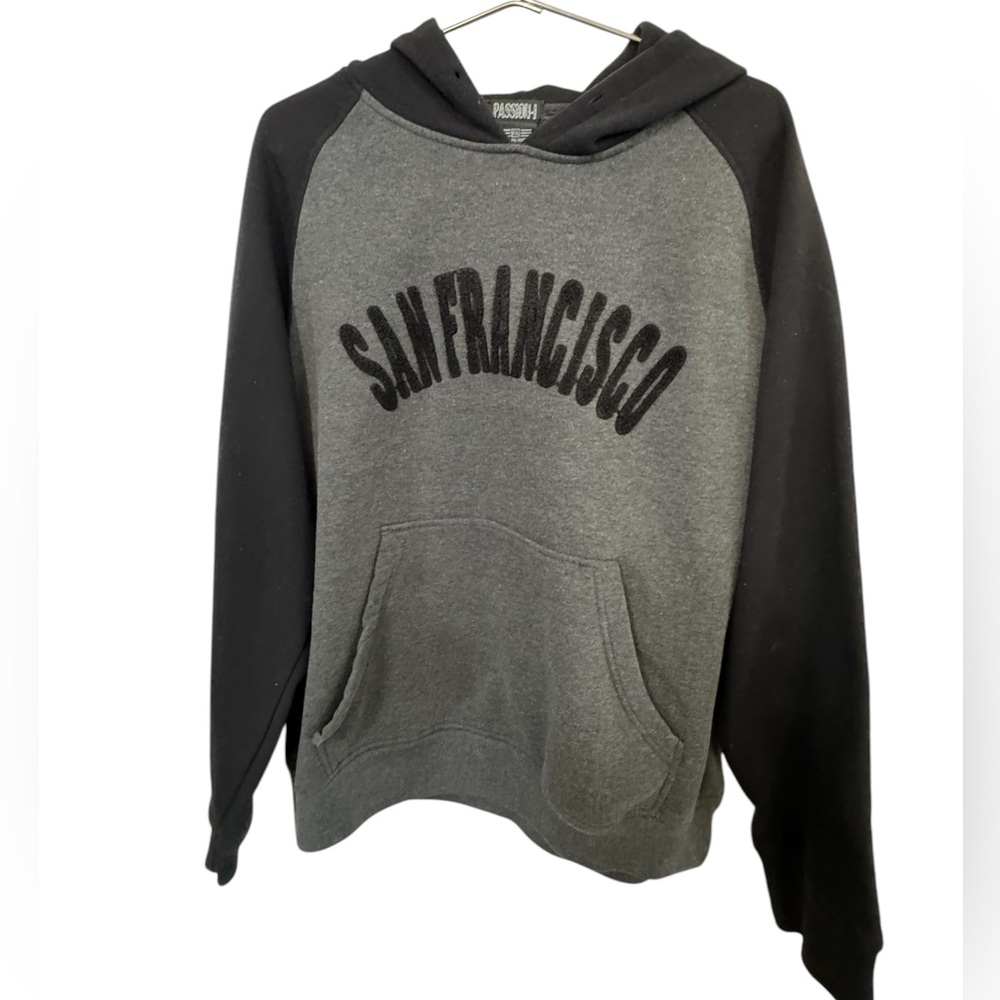 High End San Francisco Giants Appliqué Thick Gray Men's XXL Hoodie MINTY